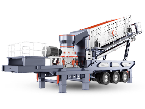 Conical mobile crushing station